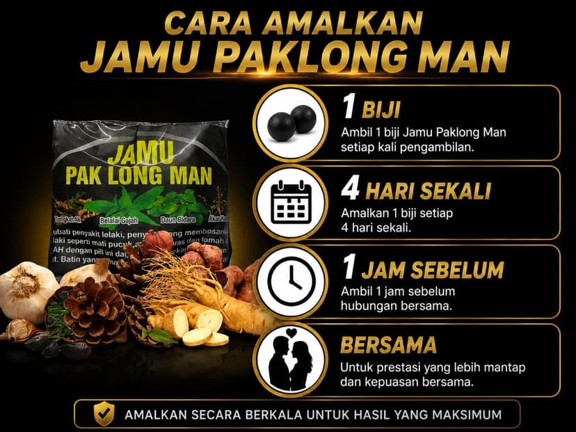 Cara amalkan Jamu Paklong Man